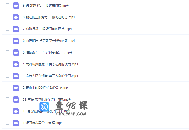 高途SAM老师小学英语视频教程动词语法（玩转英语语法）