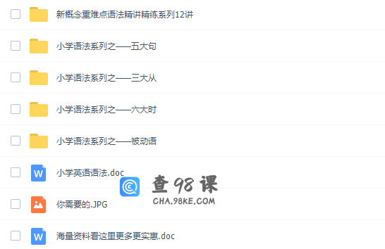 小学英语视频教程语法视频（重难点语法精讲）