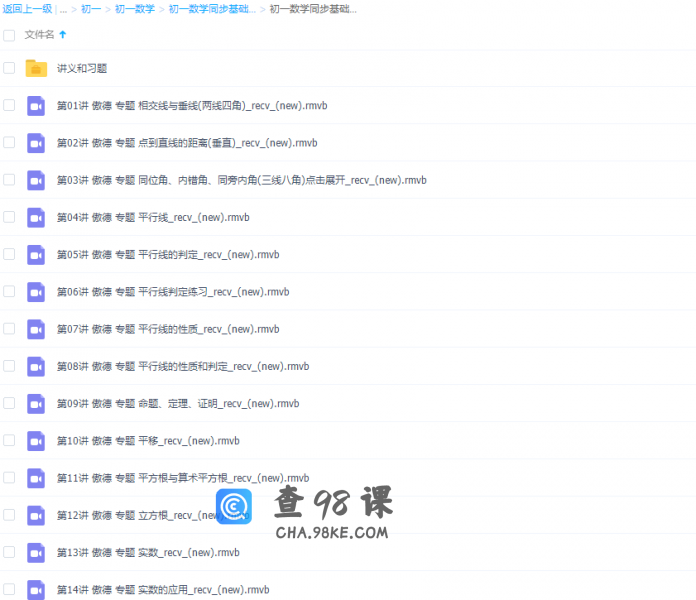 数学学习网傲德初中初一数学下学期课程（同步基础有理数整式专题）