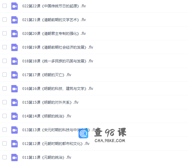 初中七年级历史下册课本张玉桥同步讲解教学视频（新人教部编版）