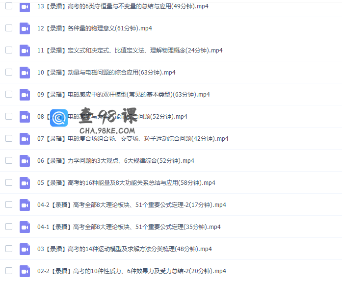 2020高考蜜蜂优课坤哥物理二轮压轴题专项班（大题难题突破）