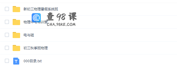 猿辅导马丽媛初三物理系统班中考特训营视频课程