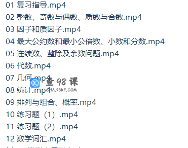 新东方GRE数学强化王燚视频课程