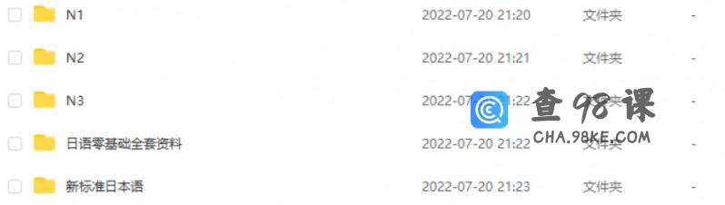 日语零基础-N1全套学习资源