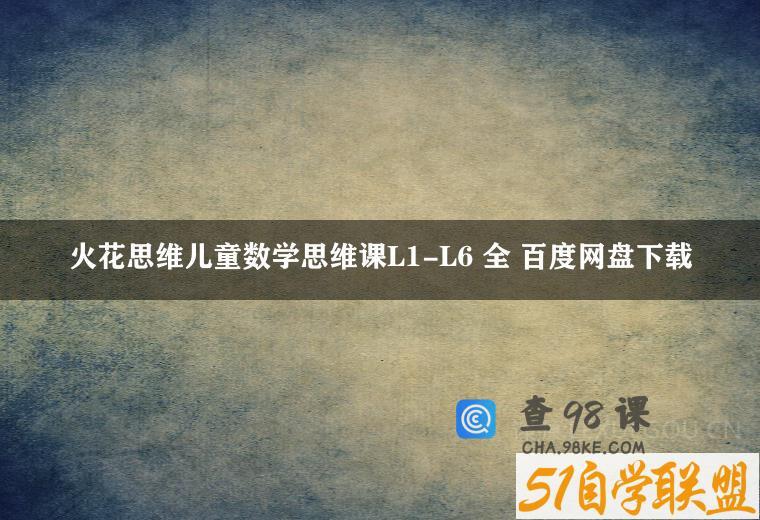 火花思维儿童数学思维课L1-L6 全 百度网盘下载
