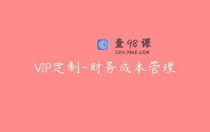 VIP定制-财务成本管理