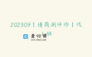 202309【情商测评师】线上班