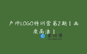 卢帅LOGO特训营第2期【画质高清】