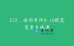 272_悦彤老师3-10级琵琶全系统课