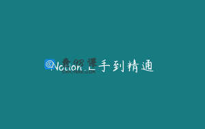 Notion上手到精通