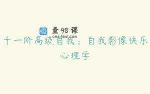 十一阶高级自我：自我影像快乐心理学