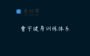 曹宇健身训练体系