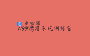 N99鹰猎系统训练营