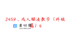 2459_成人腿法教学（终极篇）4