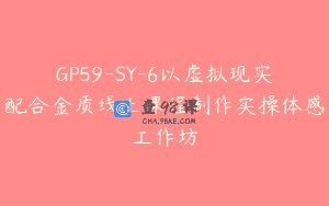 GP59-SY-6以虚拟现实配合金质线上课程制作实操体感工作坊