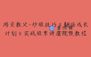 游资教父-炒股技巧《翻倍成长计划》实战股票讲座视频教程