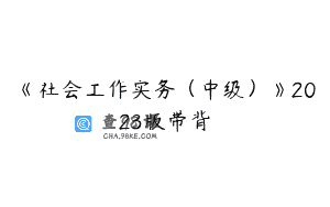 《社会工作实务（中级）》2023版带背