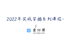 2022年实战穿插系列课程-1