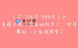 【学-246节-599元】小鱼爵士舞（零基础起步）_好学舞蹈（小鱼指挥官）