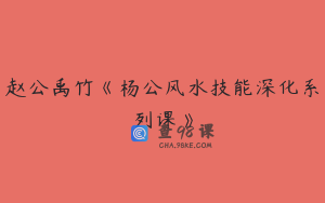 赵公禹竹《杨公风水技能深化系列课》