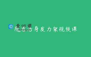 魔君活身发力架视频课