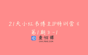 21天小红书博主IP特训营《第1期》-1