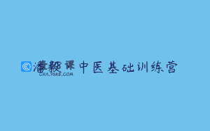 潘毅·中医基础训练营