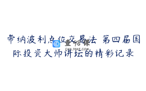 帝纳波利点位交易法 第四届国际投资大师讲坛的精彩记录