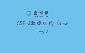 CSP-J数据结构（Level-4）