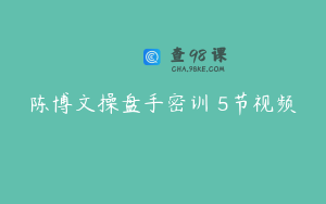 陈博文操盘手密训 5节视频