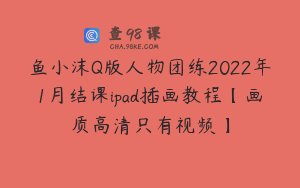 鱼小沫Q版人物团练2022年1月结课ipad插画教程【画质高清只有视频】