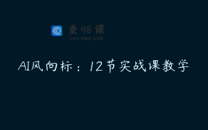 AI风向标：12节实战课教学