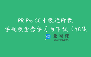 PR Pro CC中级进阶教学视频全套学习与下载（48集）