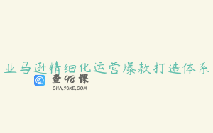 亚马逊精细化运营爆款打造体系