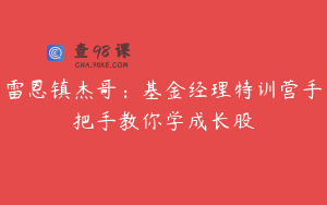 雷恩镇杰哥：基金经理特训营手把手教你学成长股