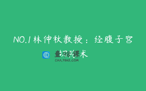 NO.1林仲秋教授：经腹子宫切除术
