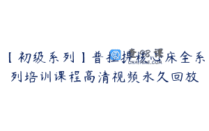 【初级系列】普拉提核心床全系列培训课程高清视频永久回放