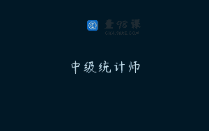 中级统计师