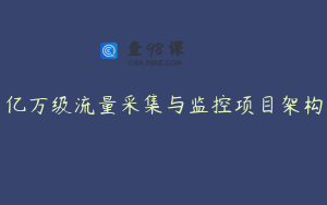 亿万级流量采集与监控项目架构
