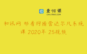 和讯网–邢者狩猎营达尔凡系统课 2020年 25视频