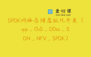 DPDK网络存储虚拟化开发（vpp_OvS_DDos_SDN_NFV_SPDK）