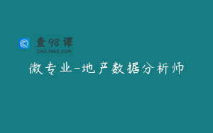 微专业-地产数据分析师