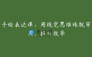 手绘表达课：用视觉思维练就审美、提升效率