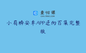 小肩膀安卓APP逆向百集完整版