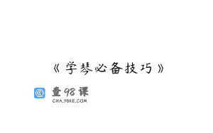 《学琴必备技巧》