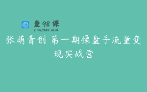张萌青创 第一期操盘手流量变现实战营