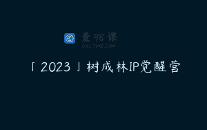 「2023」树成林IP觉醒营