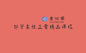 郭宇柔性正骨精品课程