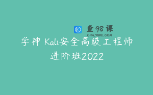 学神 Kali安全高级工程师进阶班2022
