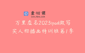 万里虚名2023ipad微写实人物插画特训班第1季